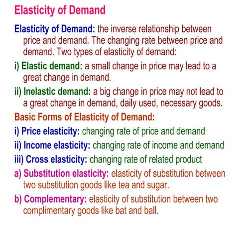 3. elasticity of demand