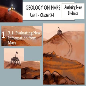 Evaluating New Information from Mars