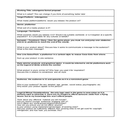 3. formal proposal advergames