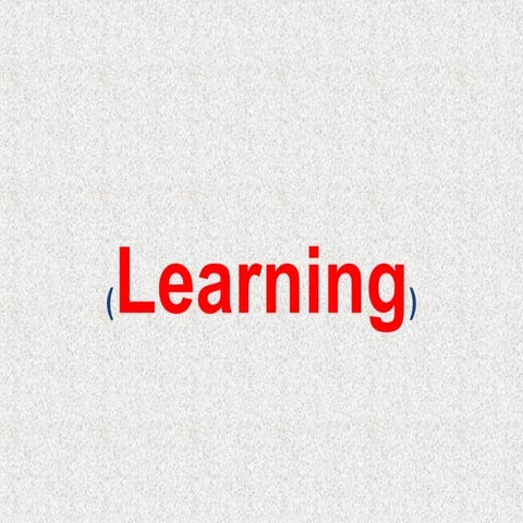 Definition of learning