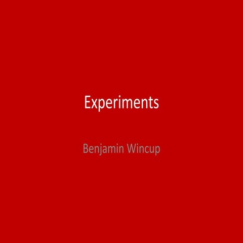 4. production experiments