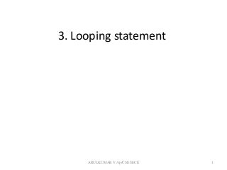 3.2 looping statement