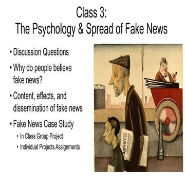 Fake News Lecture Slides: Lecture 3