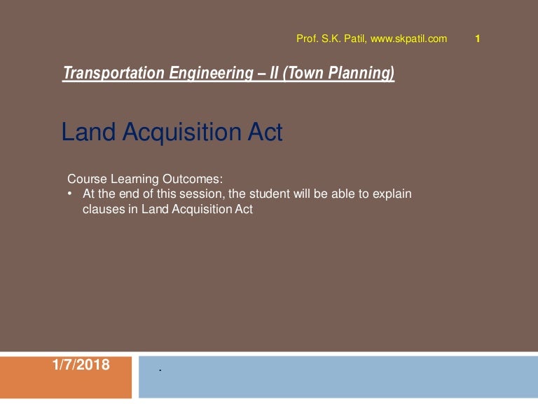 3.3 land acquisition act