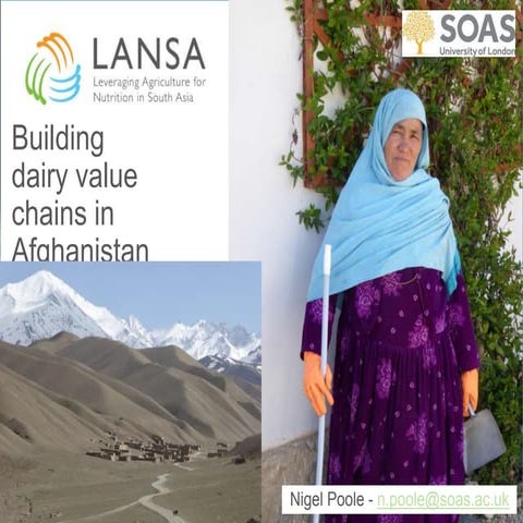 Building dairy value chains in Afghanistan: Nigel Poole 