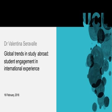 Global Trends in Study Abroad: Student Engagement in International Experience