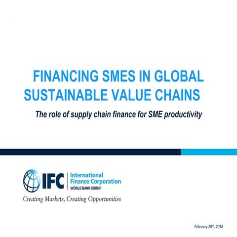 Naim - Financing SMEs in global sustainable value chains: the role of supply ...