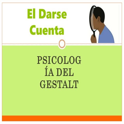 3. el darse cuenta