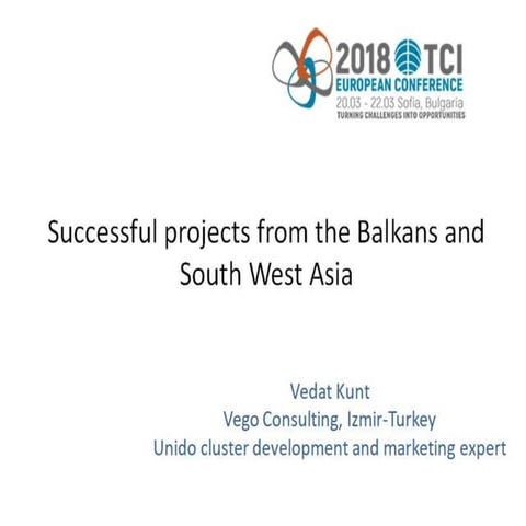 Vedat Kunt, Presentation TCI2018 European Conference Sofia