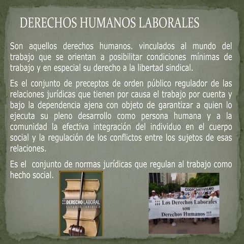 Triptico acerca de los derechos humanos laborales | PDF