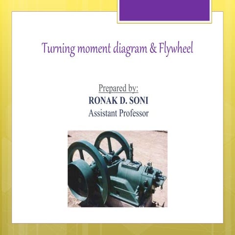 Turning Moment Diagram and Flywheel