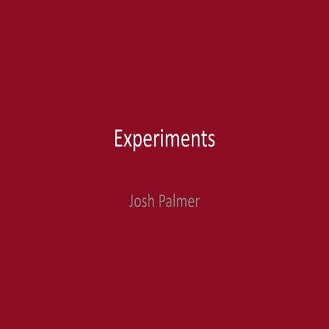 3. production experiments