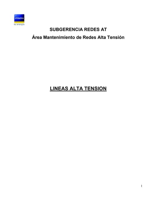 Trabajos en líneas de alta tensión en chile