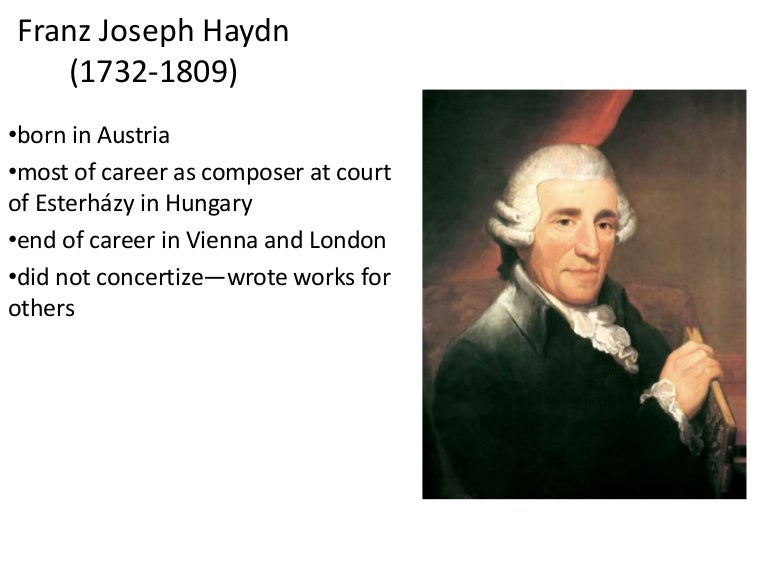 Power Point 18 The Classic Era Haydn And Mozart