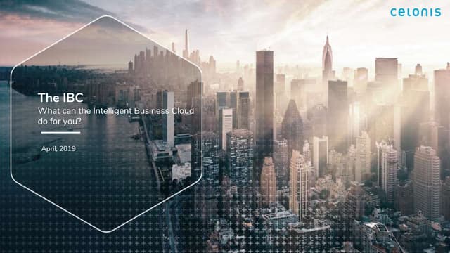 What Can the Intelligent Business Cloud Do for You?