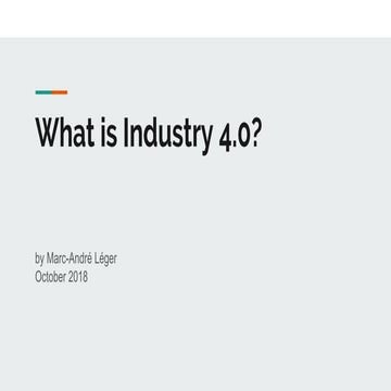 What is industry 4.0 