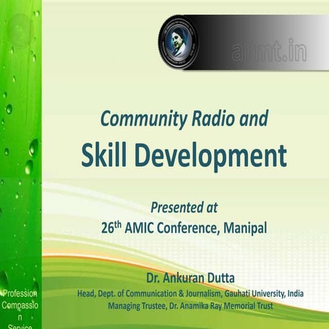 Community Radio and Skill Development