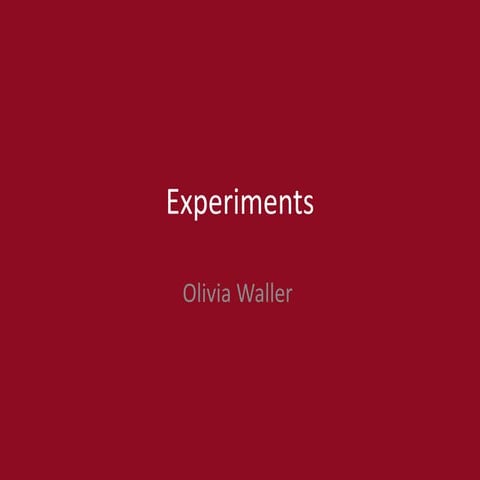 3. production experiments