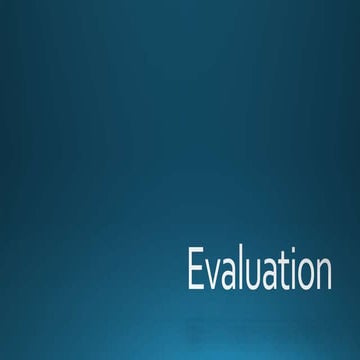 3. evaluation