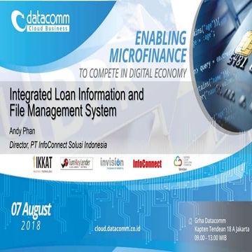 Microfinance seminar, Presentasi InfoConnect