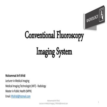 conventional fluoroscopy imaging system