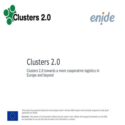 #TCI2019 Break - out sessions: "Clusters 2.0 towards a more cooperative logis...