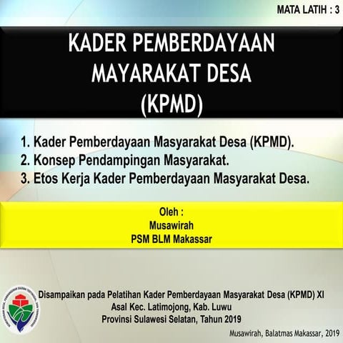 3.1. kpmd