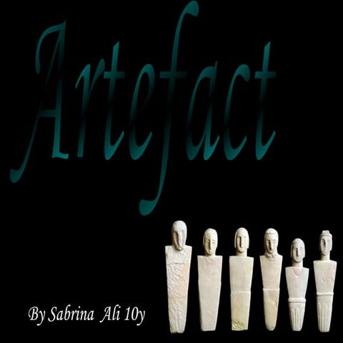 3.1 Artefact presentation