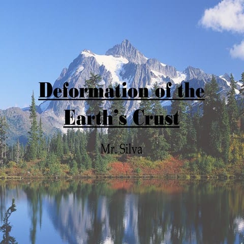 3.1 deformation of the earths crust