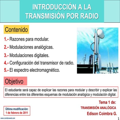3.1 Introducción a la transmision por radio