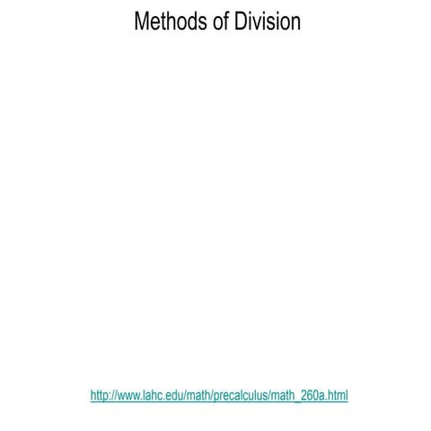 3.1 methods of division