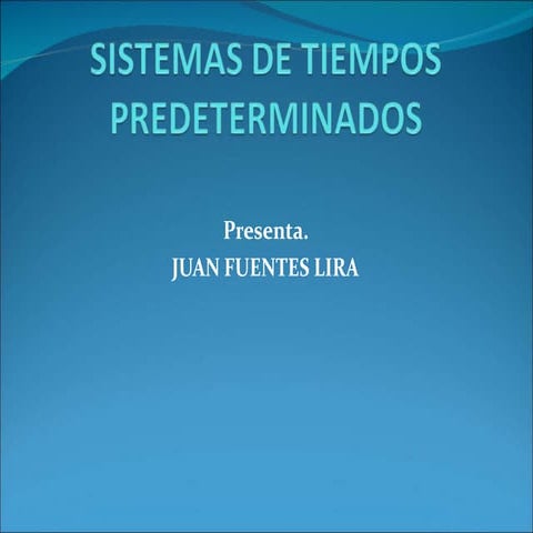 Comparative Analysis of Predetermined Time Systems: MTM-1, MTM-2, MOST ...