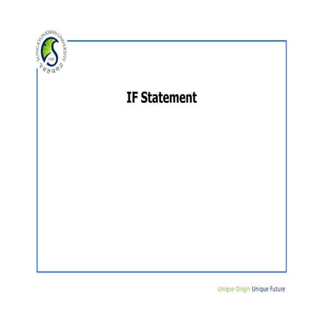 3 2. if statement | PPT