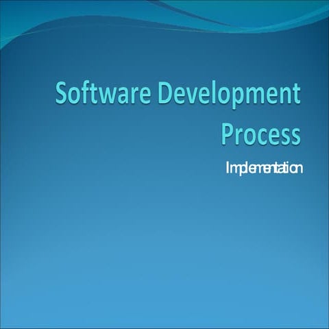 3.2. The Software Development Process - Implementation Pt2