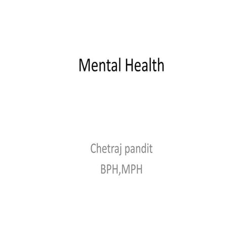 concept of  mental health