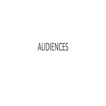 3.Media Audiences