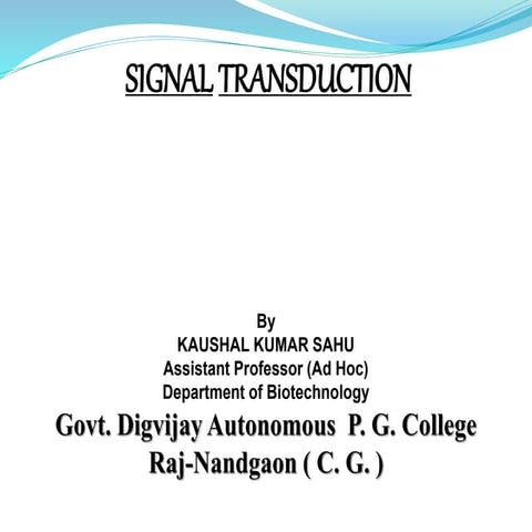 Signal transduction mechanism