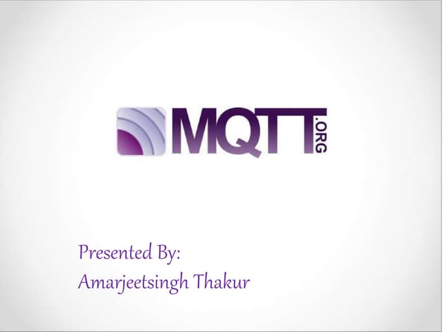 Introduction to MQ Telemetry Transport (MQTT)