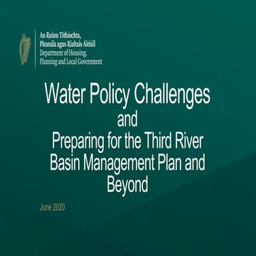 3. Preparing for the third River Basin Management Plan and beyond - Feargal O...