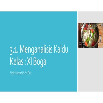 3.1. Menganalisis Kaldu