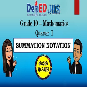 Summation Notation
