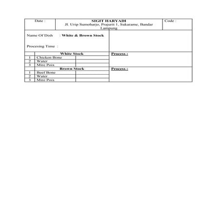 3.1. Praktek Kaldu dan Sauce