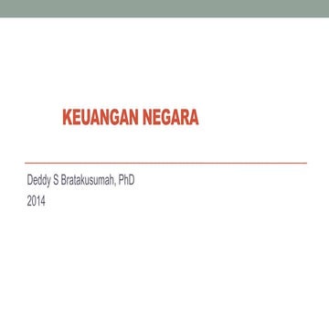 KEUANGAN NEGARA (PUBLIC FINANCE)