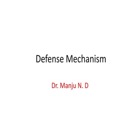Defense mechanism