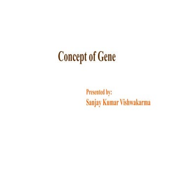 Concept of genes