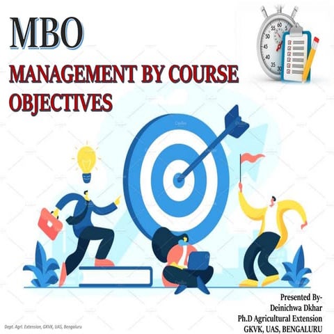 Management by Course Objectives (MBO)