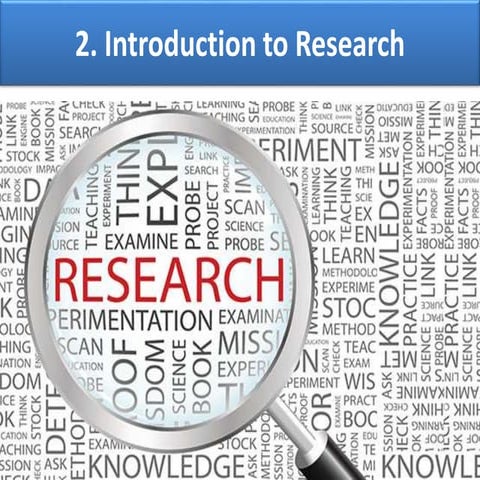 3.2 introduction to research
