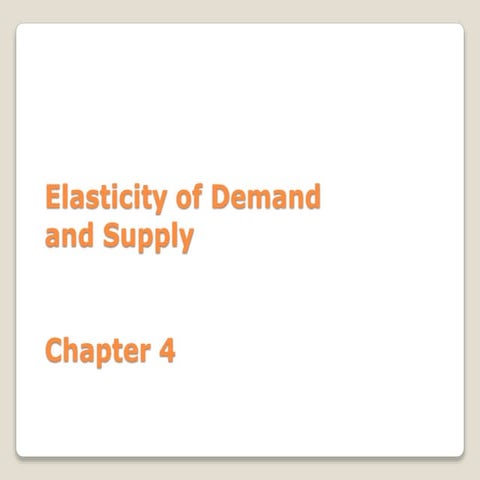 3. elasticity of demand and supply