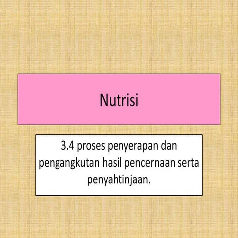 Sains Tingkatan 2 (Nutrisi)