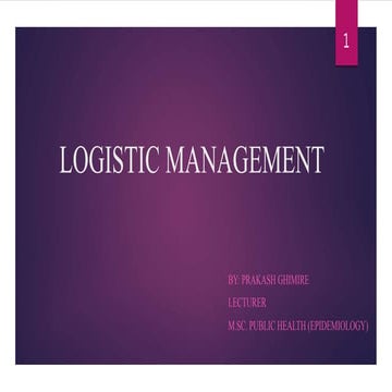 Logistic Management